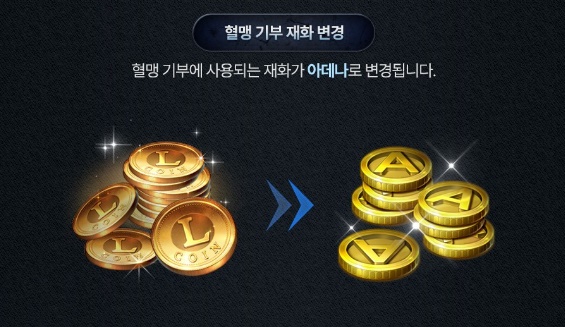 Клановые взносы теперь будут приниматься только в адене