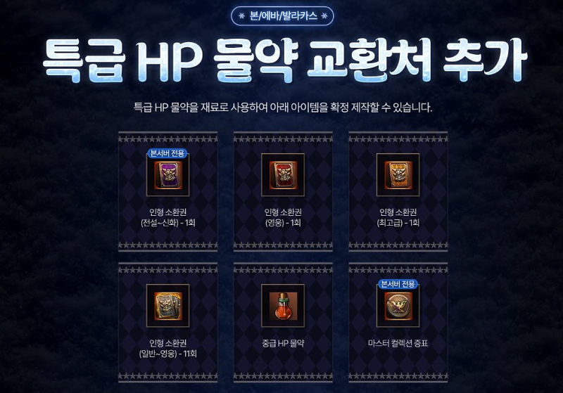 Сегодня стало известно, что в корейской версии Lineage 2 Essence и Special Project будет добавлён обмен Мелиссы (Особого зелья восстановления HP) на полезные предметы. В частности, Мелиссу можно будет обменивать на купоны кукол Легендарного, Героического и Исключительного рангов, а также на упаковку из 11 кукол. Кроме того, среди наград заявлены Зелье восстановления HP среднего качества и Знак коллекции Мастера. На данный момент точное количество Мелиссы, необходимое для обмена на указанные предметы, неизвестно. Обмен в Корее планируют ввести уже в ближайшую среду — 24 декабря 2025 года. У нас Мелисса будет удалена через 70 дней, поэтому патч с данным обменом, скорее всего, появится в России уже зимой 2026 года.