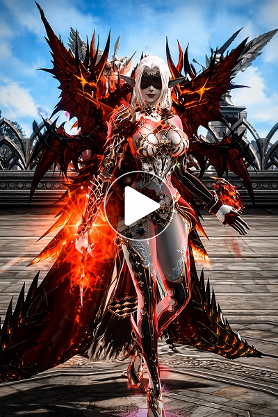 Видео новых доспехов Lineage 2 Essence Небесная Броня. Обновление на корейских серверах