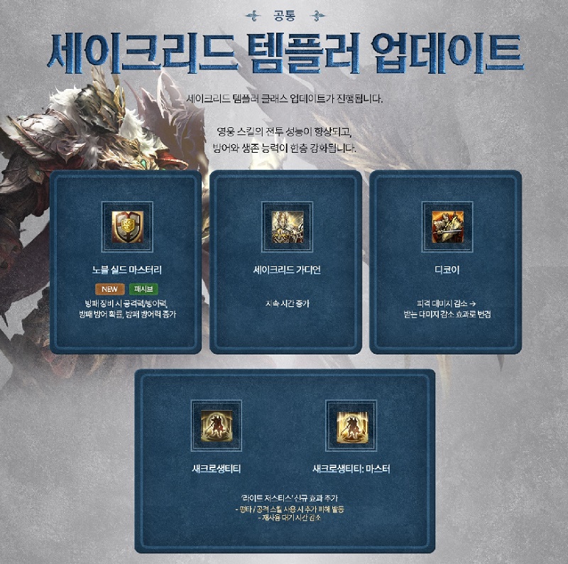 Переработка класса Божественного Храмовника в Lineage 2 Essence